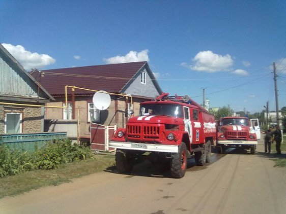 Пожар в Панинском районе